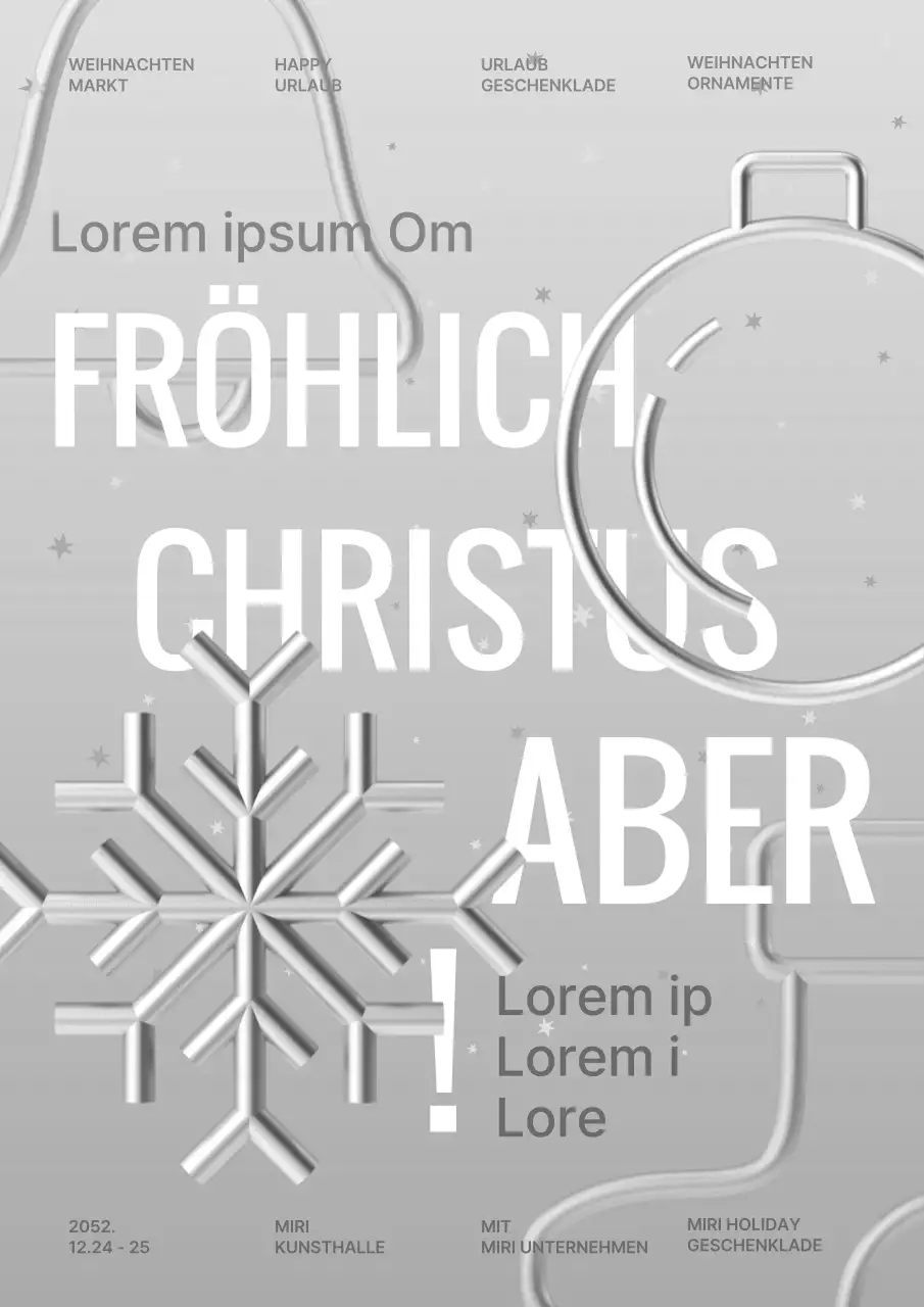 Der Silberweiße Weihnachtsmarkt stellt sich vor