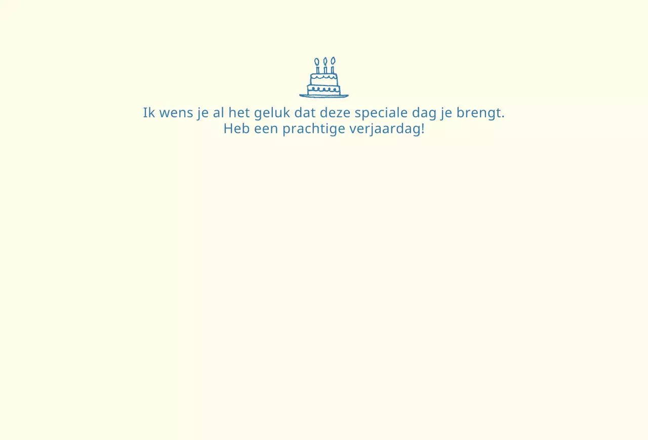 Check verjaardagskaart