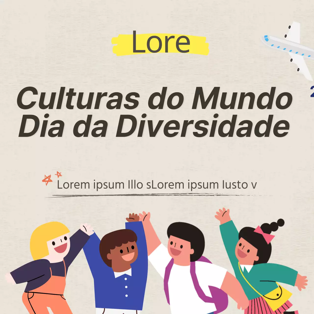 Dooclass Cartão do Dia Mundial da Diversidade CulturalNotícias de design