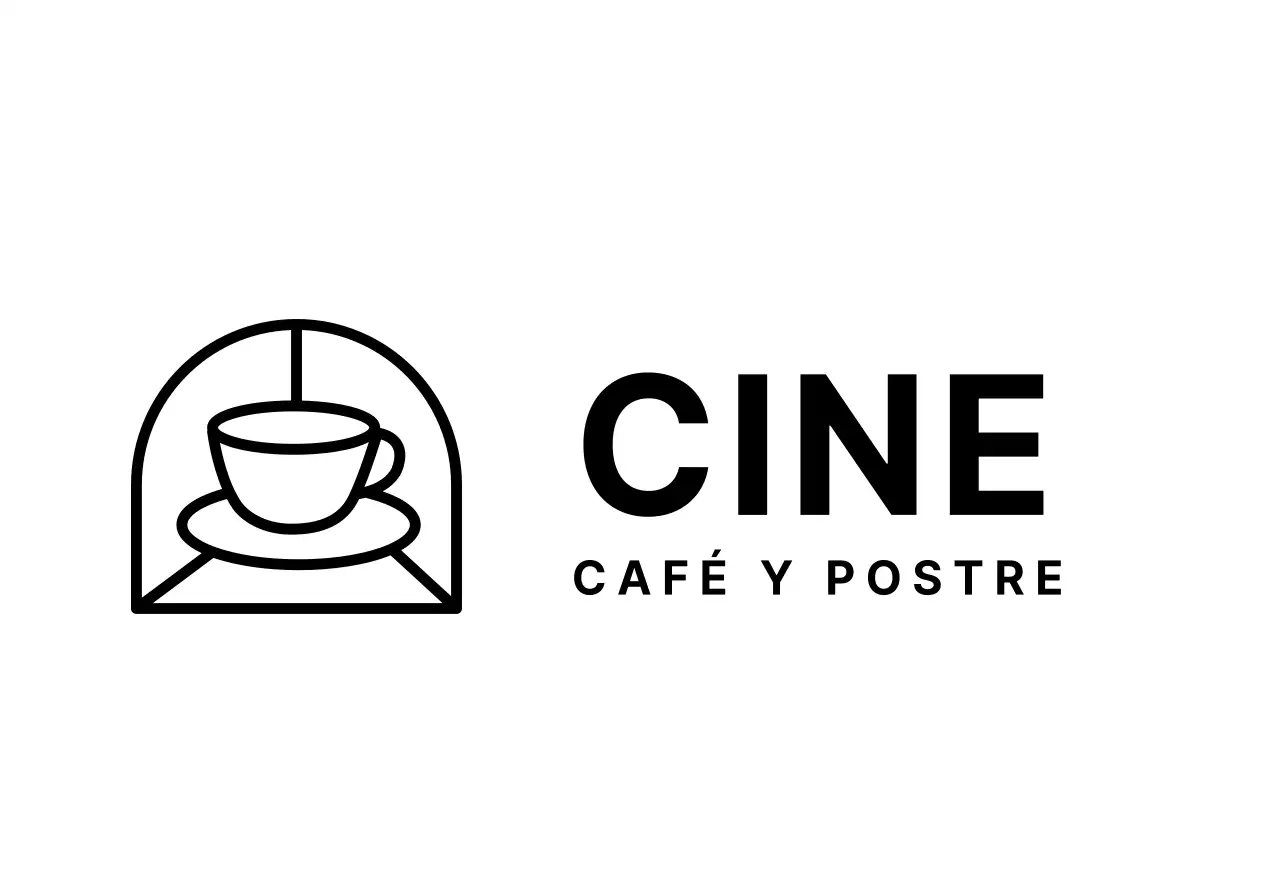 Blanco simple logotipo de café signo de café