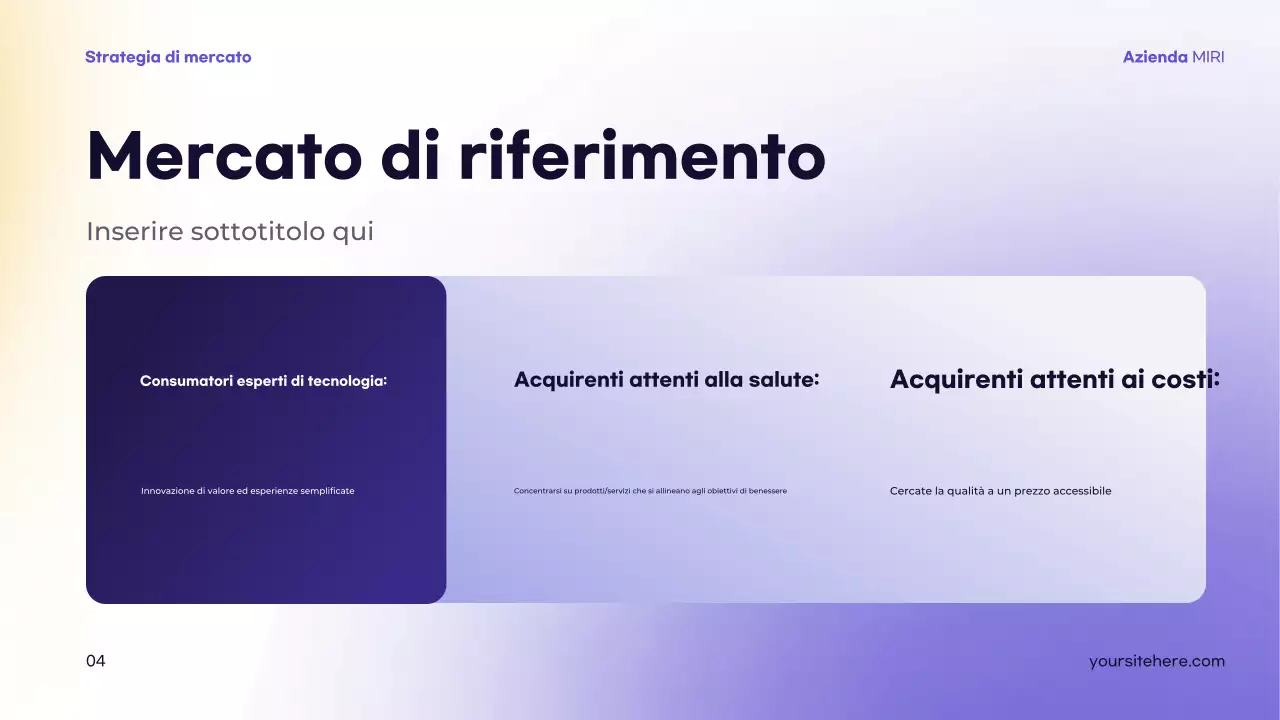 presentazione della strategia moderna viola