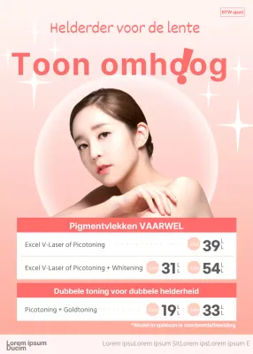 Schoonheidssalevenement met roze blinged-out modellen