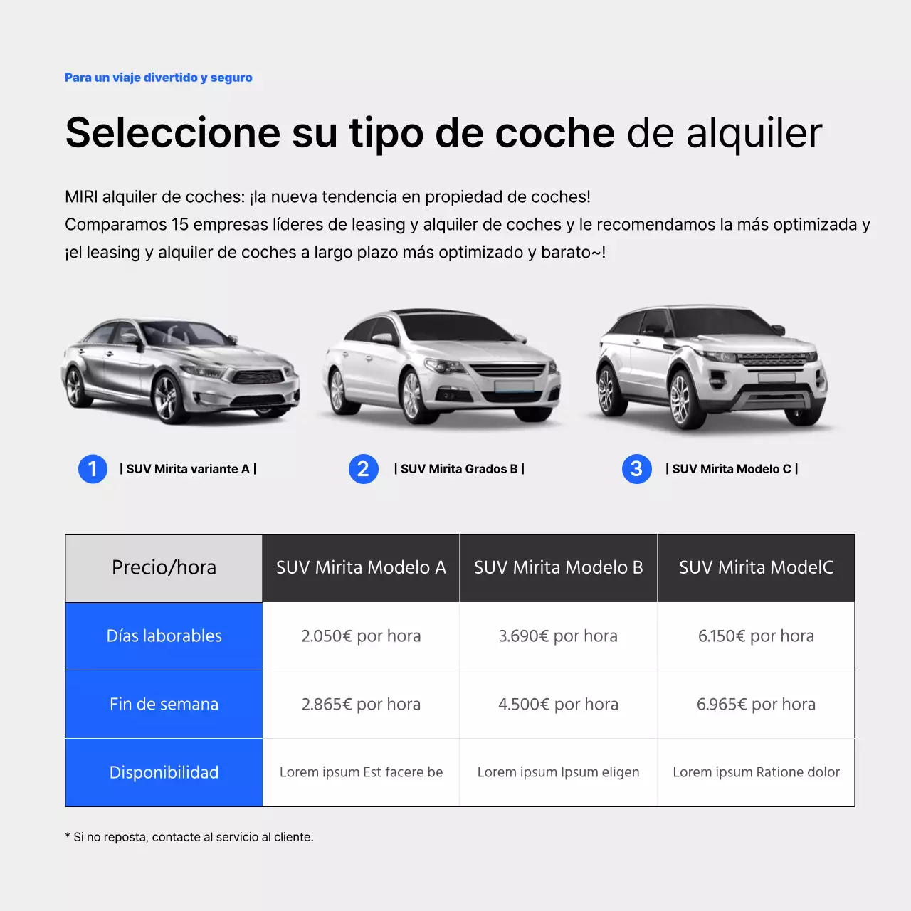 La tarjeta azul y morada de alquiler de cochesNoticias