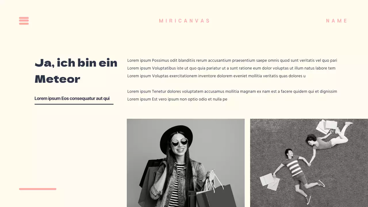 Einzigartige Präsentationen