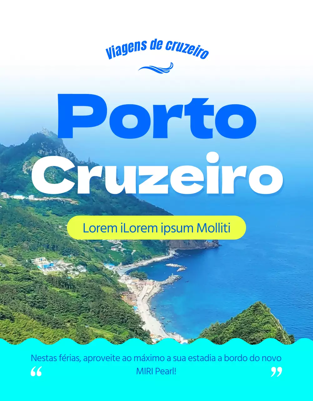 Cruzeiro para Wollongong em cores frias
