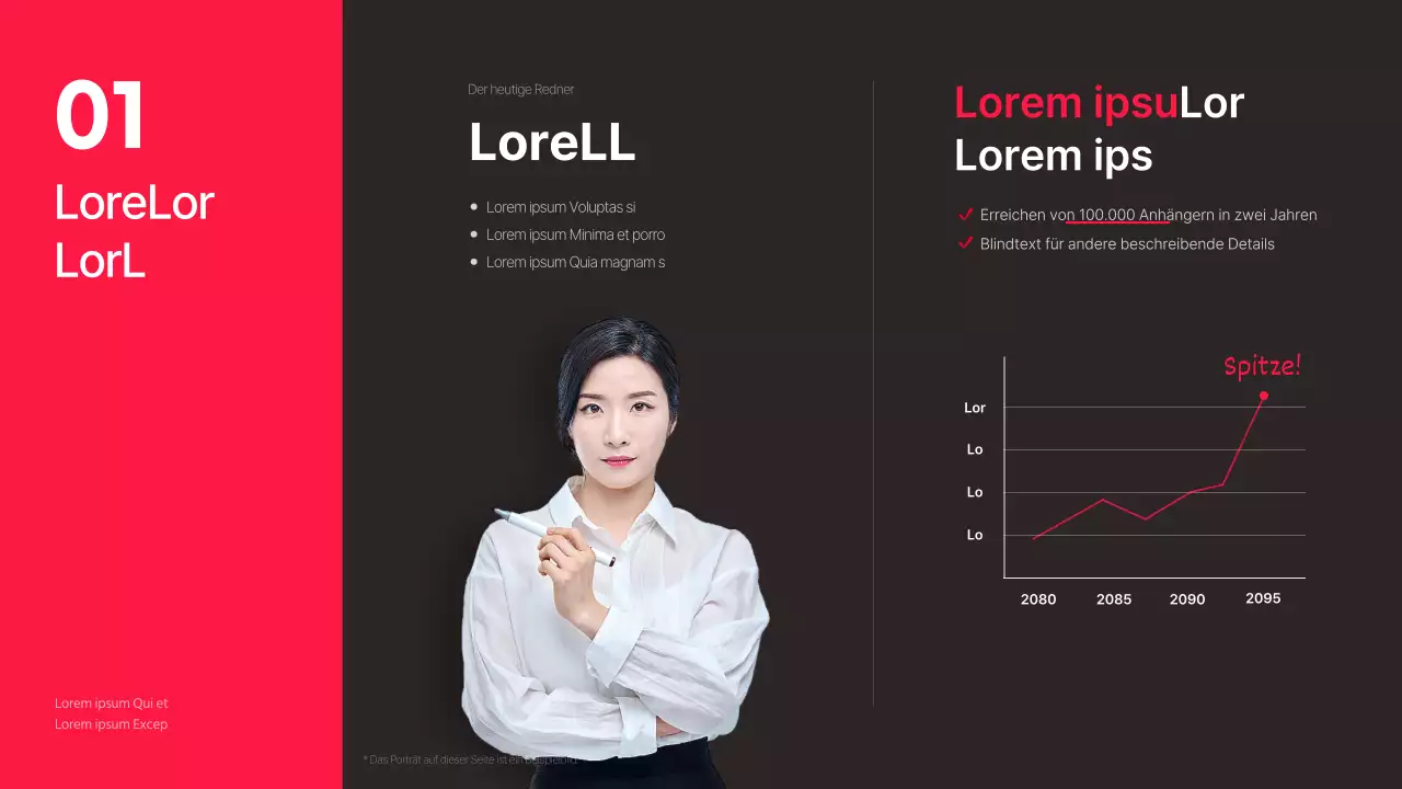 Persönliche Branding-Strategie Thema mit schwarzem Hintergrund und heißen rosa Akzenten