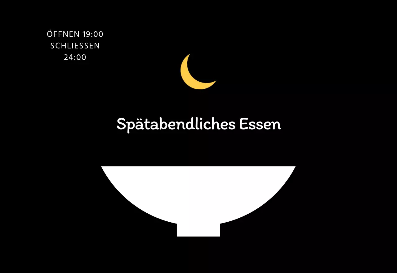 Schwarzes einfaches Restaurantlogo Restaurantbeschilderung