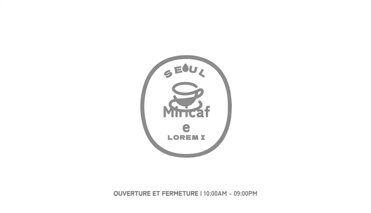 Café avec un simple symbole de tasse à café grise