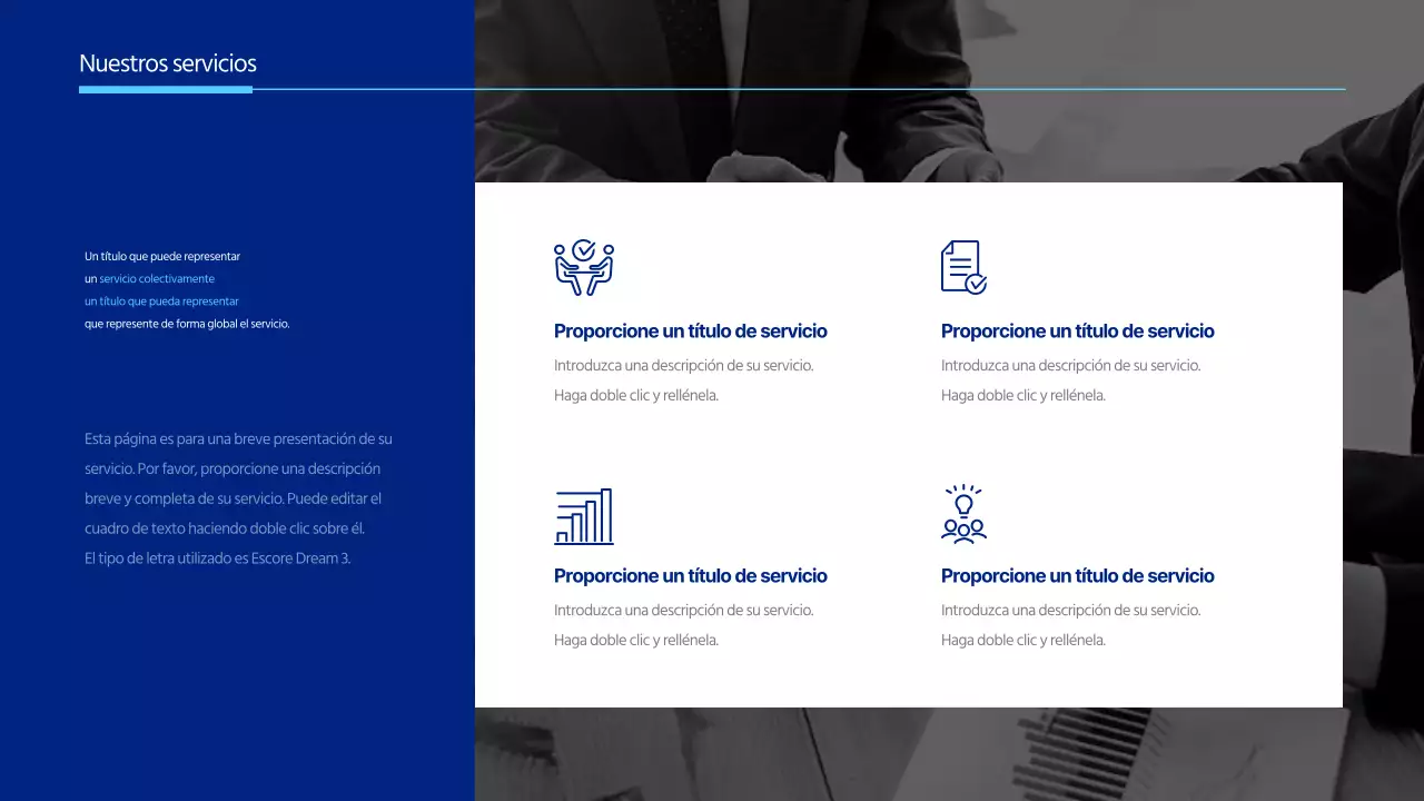 Carta de empresa minimalista