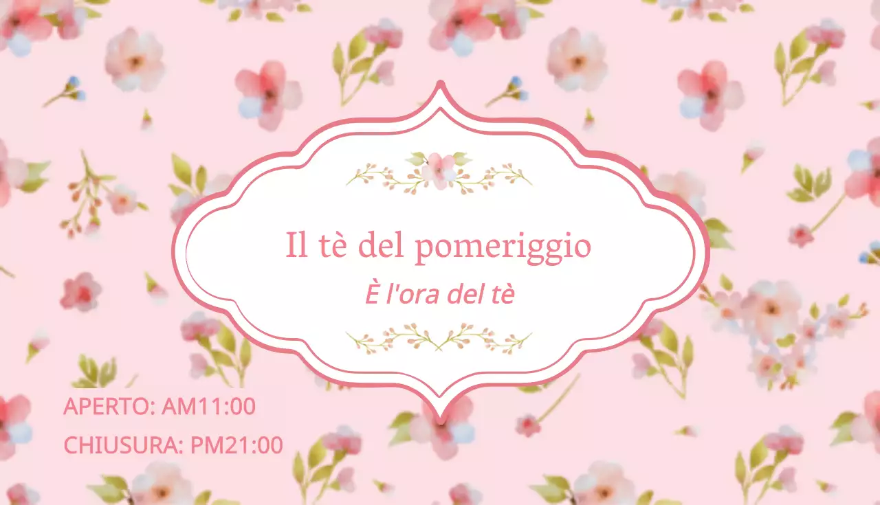 Il tè del pomeriggio