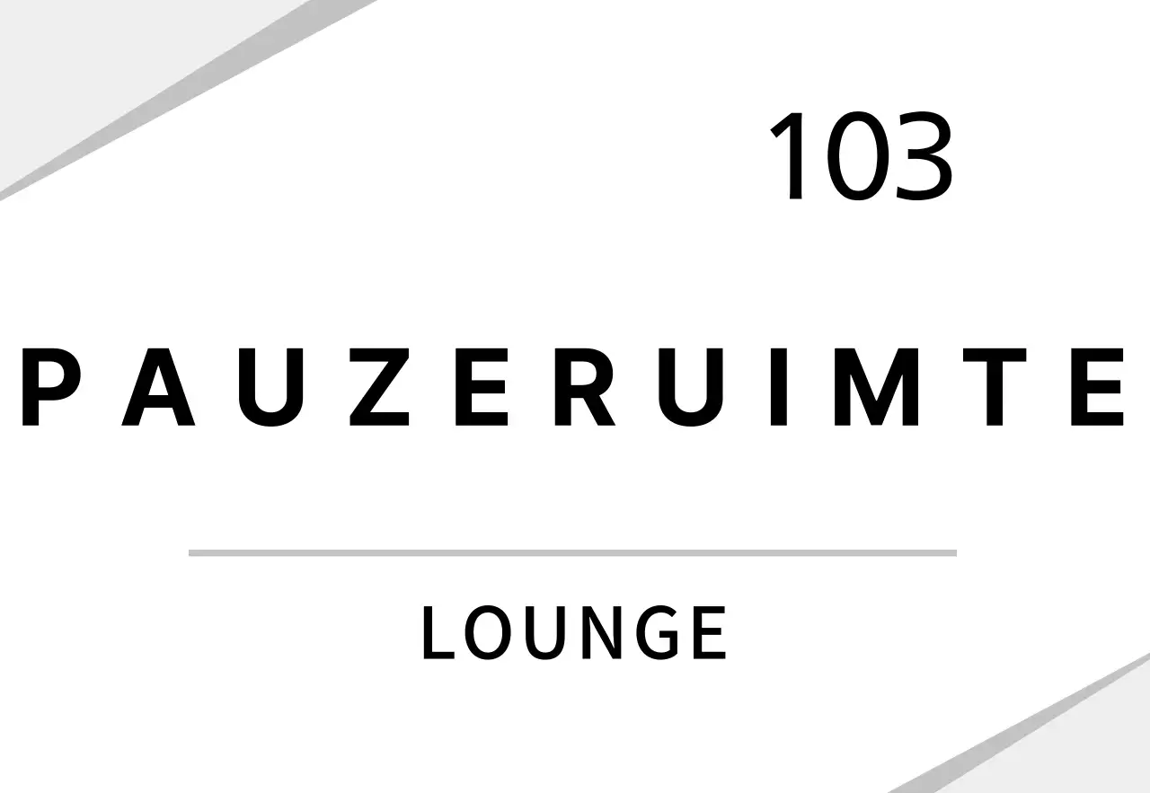 Wit grafisch bedrijfsbord