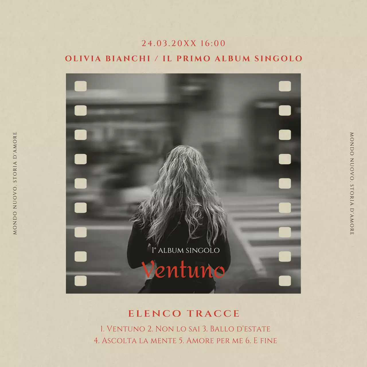 Promozione dell'album singolo Idol nei toni del beige e del rosso