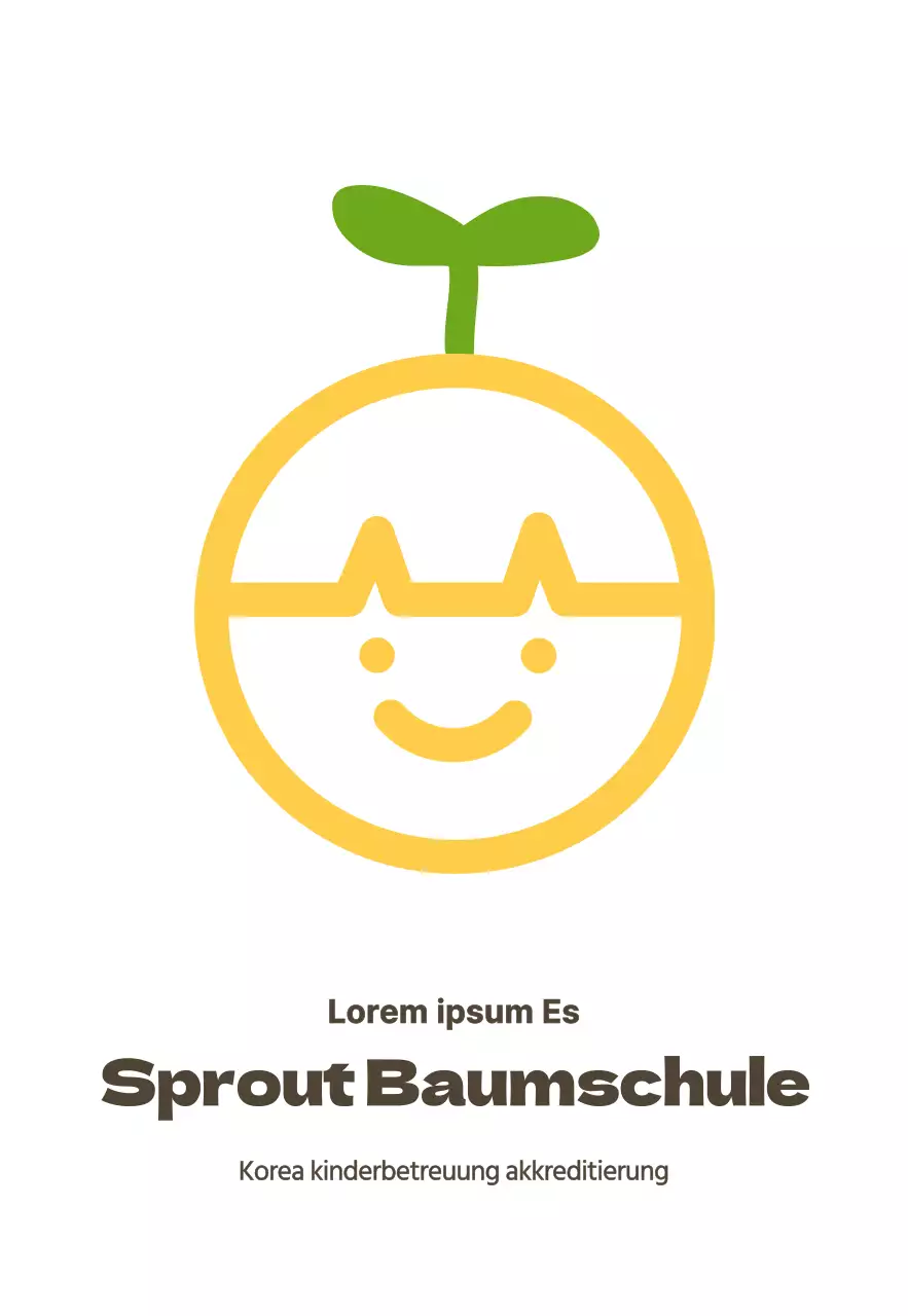 Einfaches niedliches illustriertes Kinderzimmerschild