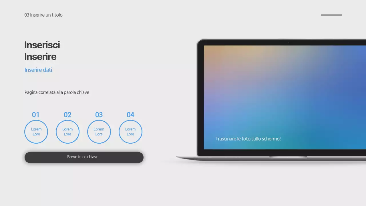 Presentazione sfumata del gradiente