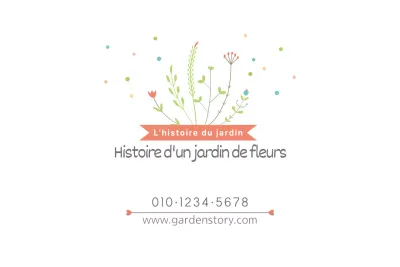 Histoire d'un jardin de fleurs
