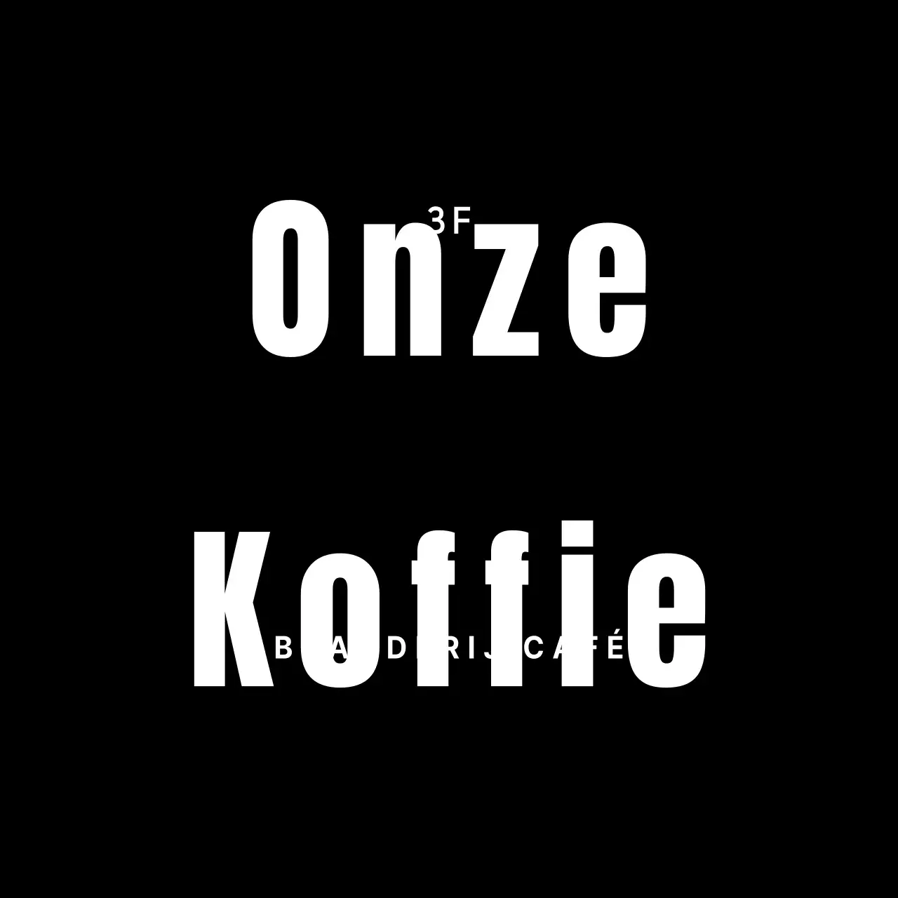 Zwart eenvoudig cafélogobord voor café