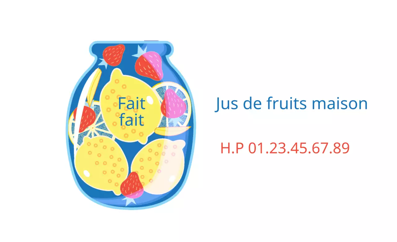 Jus de fruits fait maison