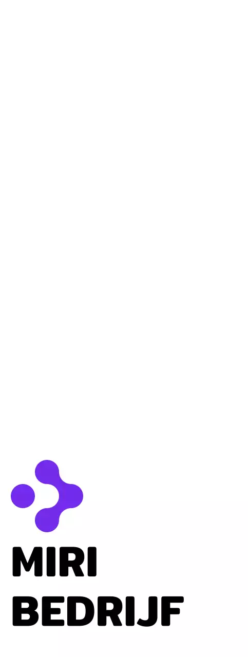 Schoon en eenvoudig bedrijfssymbool logo stijl in paars en zwart voor bedrijfspromotie