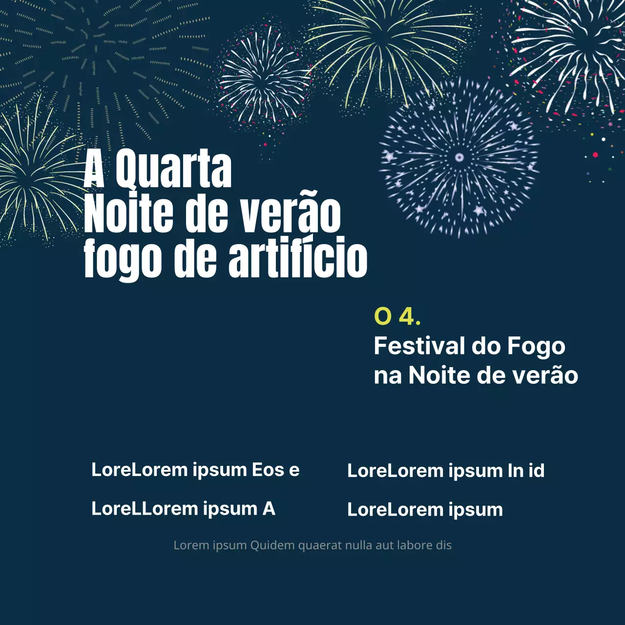 Fogo de artifício da Noite de verão