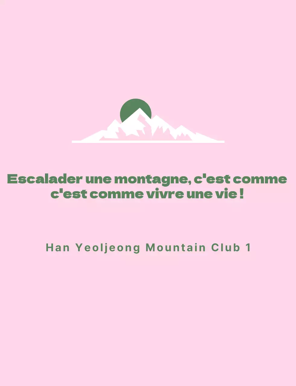Uniforme d'un club d'alpinisme avec illustration de montagne
