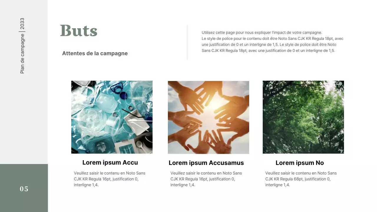 Un dossier simple sur la campagne zéro déchet dans des tons verts discrets