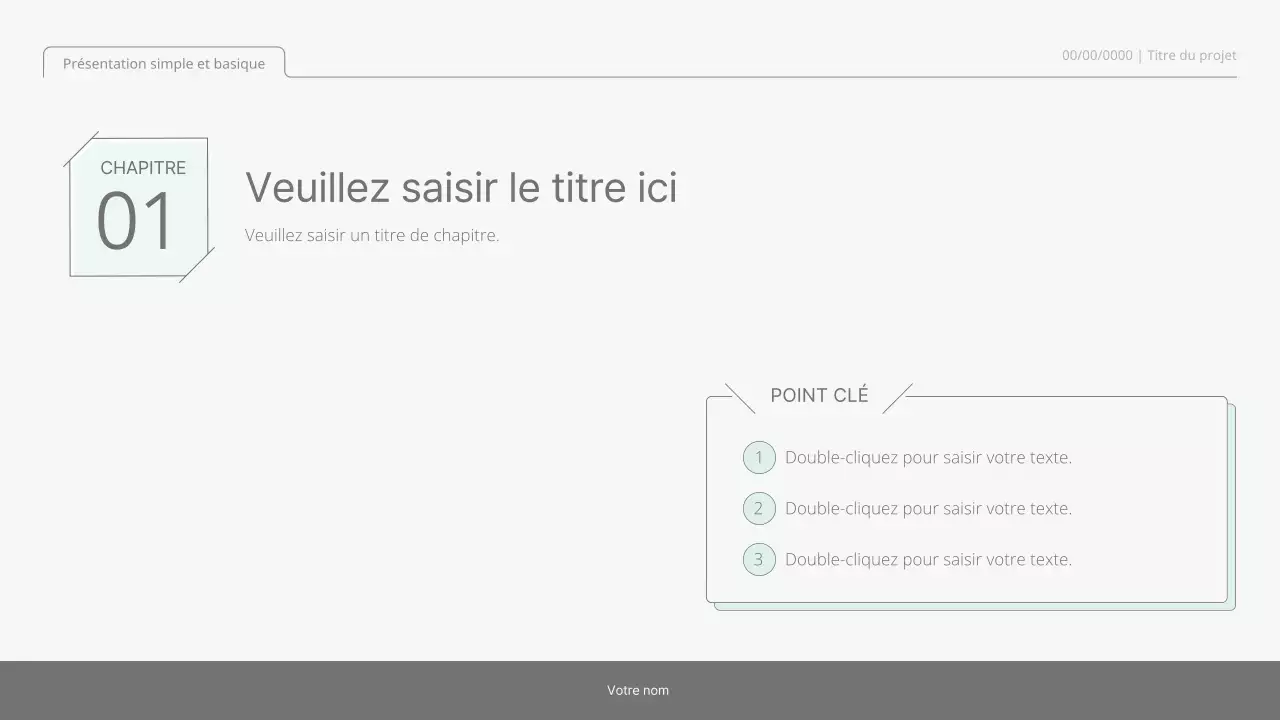 Kit de présentation simple et basique dans les tons pastels et blancs