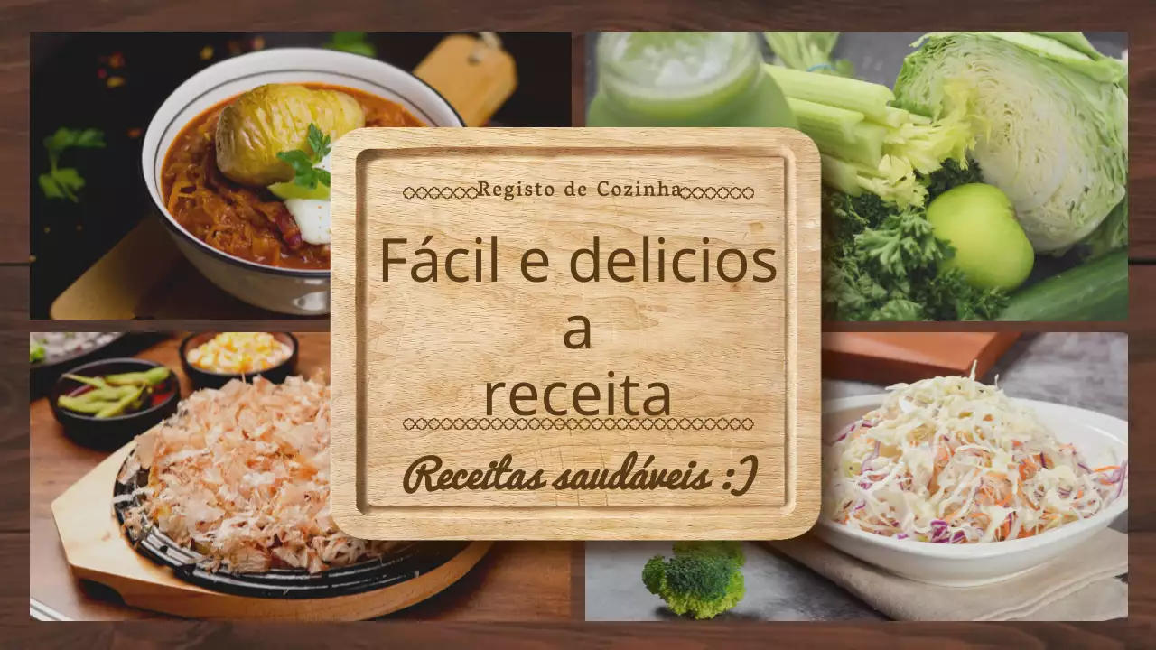 Prato de couve fácil e delicioso com cor castanha imagem fotográfica ênfase Livro de receitas