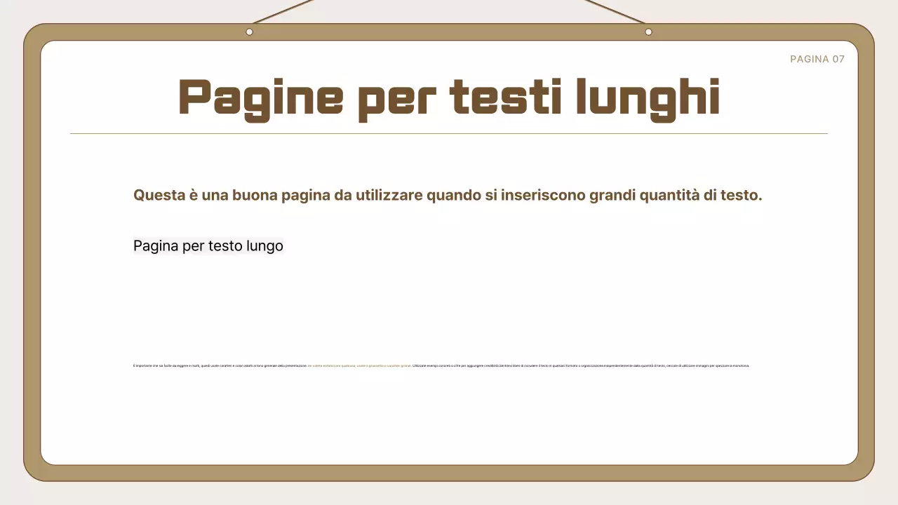 Guida alla presentazione semplice di Beige