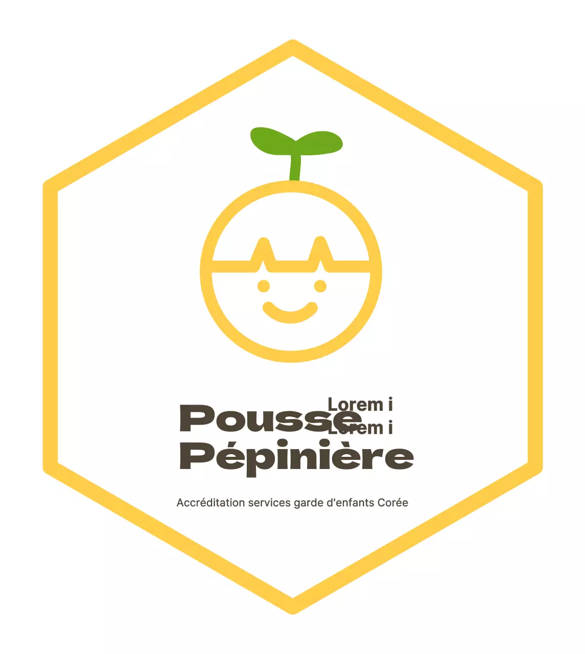 Panneau illustré simple et mignon pour la chambre d'enfant