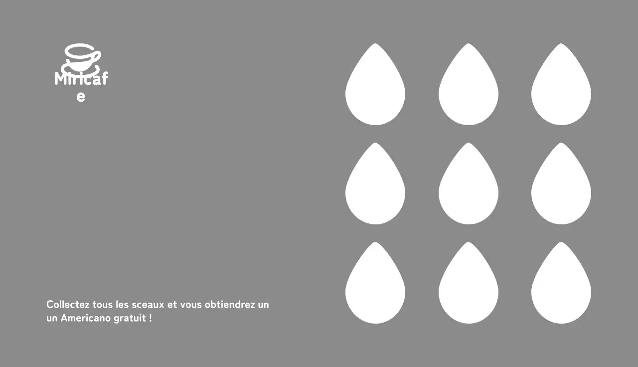 Café avec un simple symbole de tasse à café grise