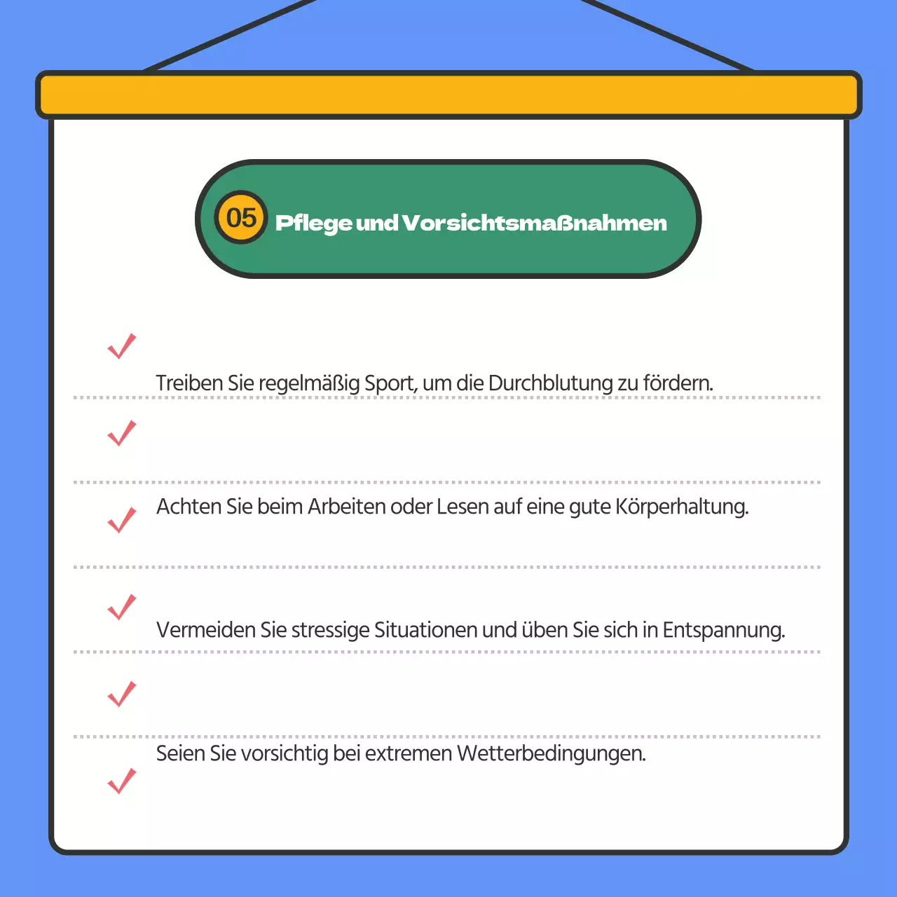 Bietet Glaukom-Informationen in blau hervorgehobenem Text