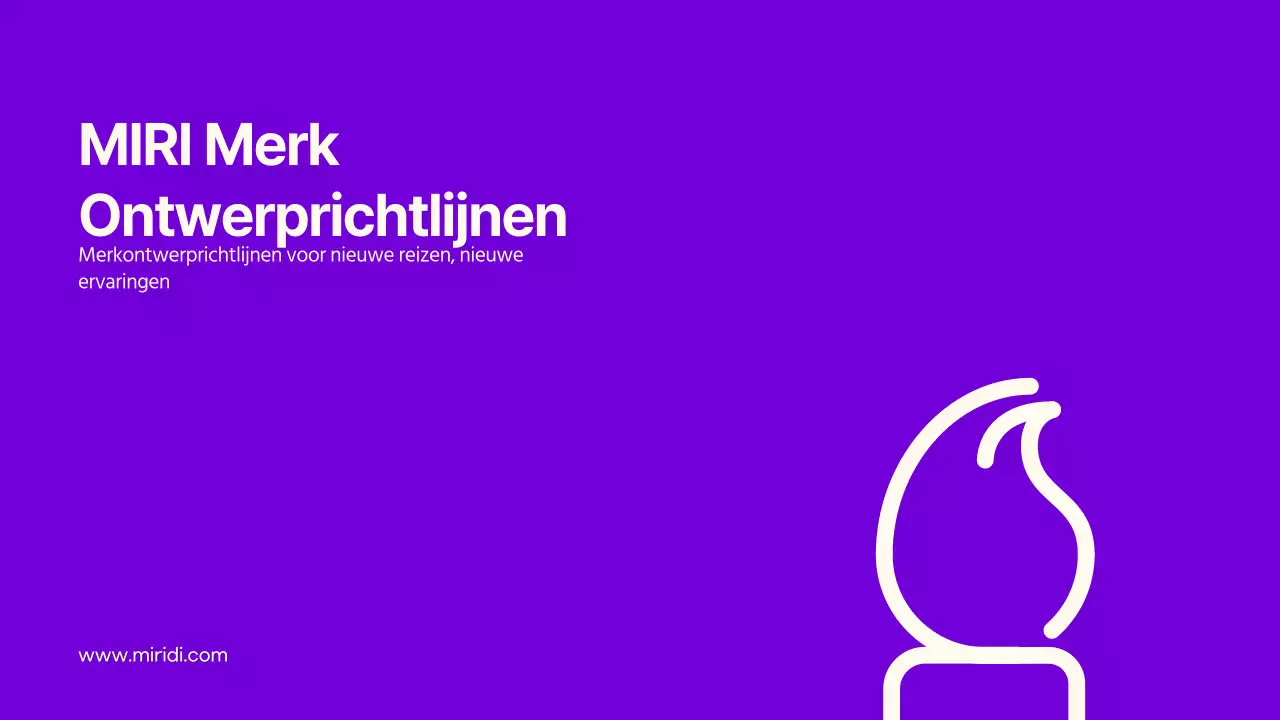 Merkrichtlijnen met strakke tekstaccenten in paars en citroen