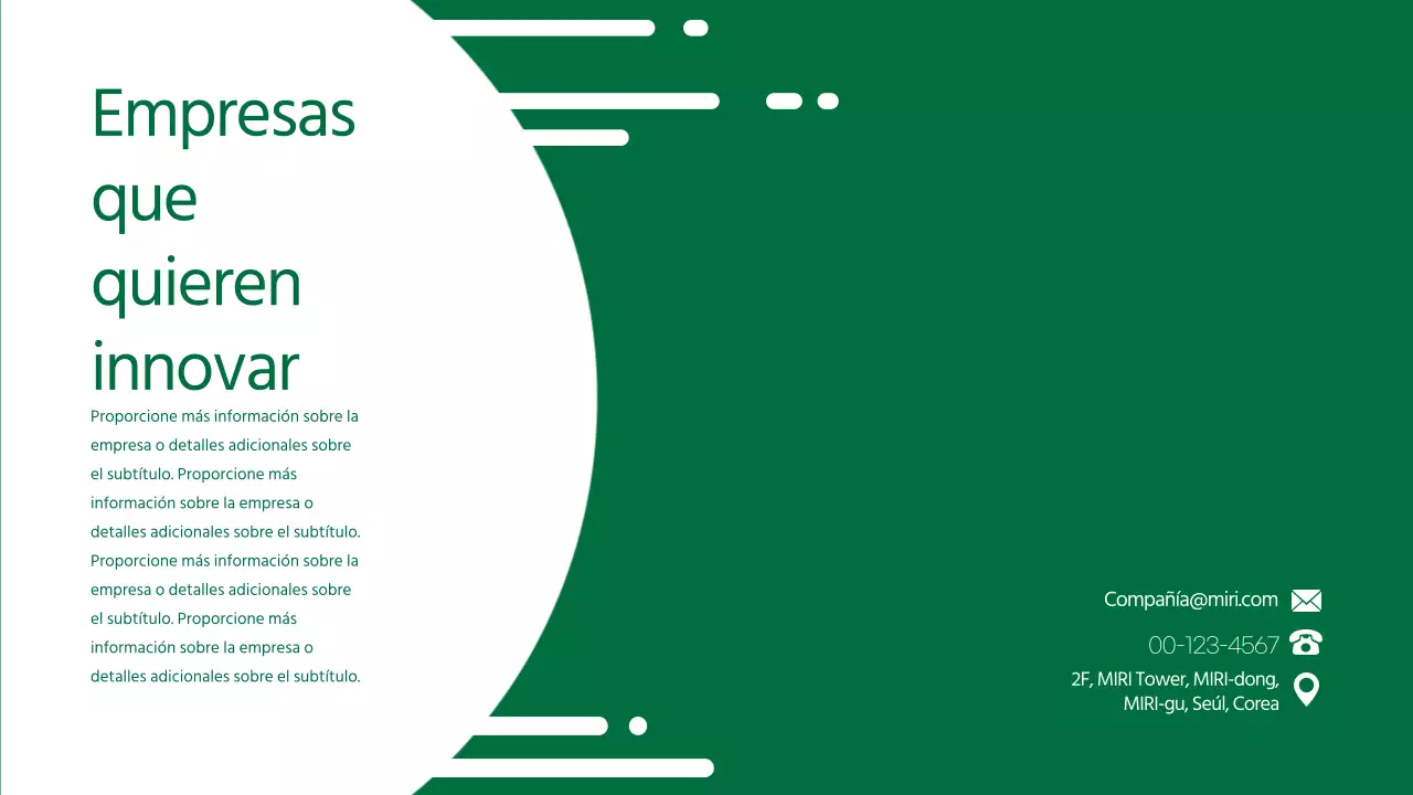 Guía de servicio verde, limpia y resistente