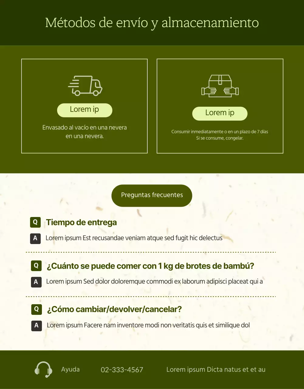 Alimentos ecológicos y saludables página detallada