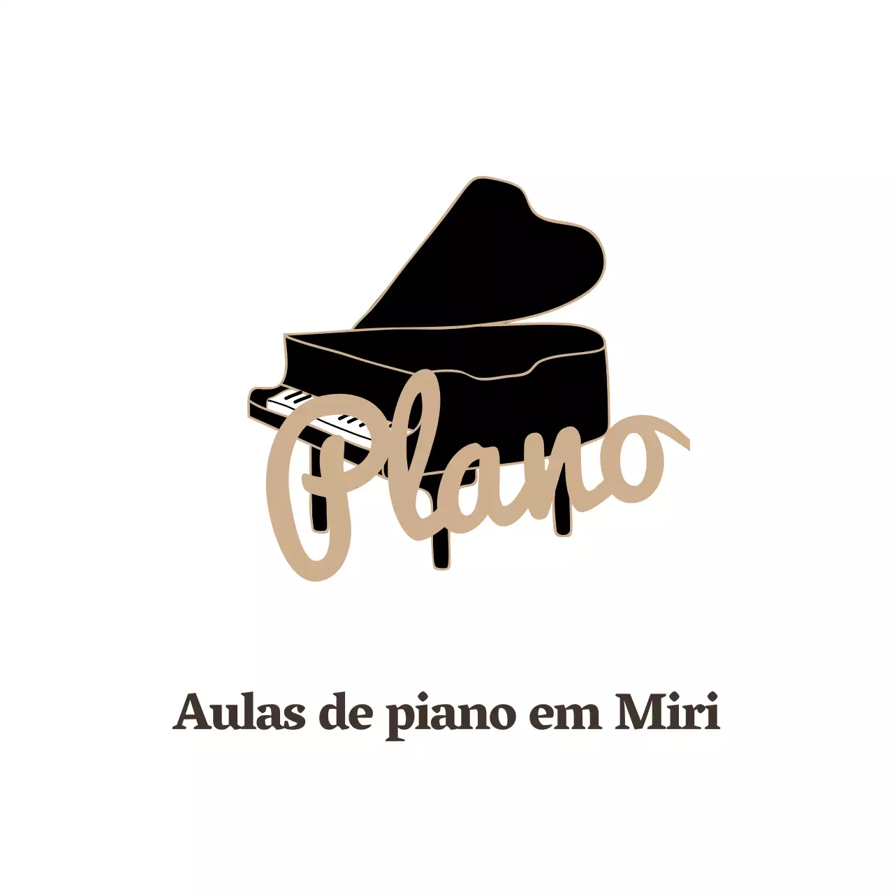 Tábua de cordas com piano preto