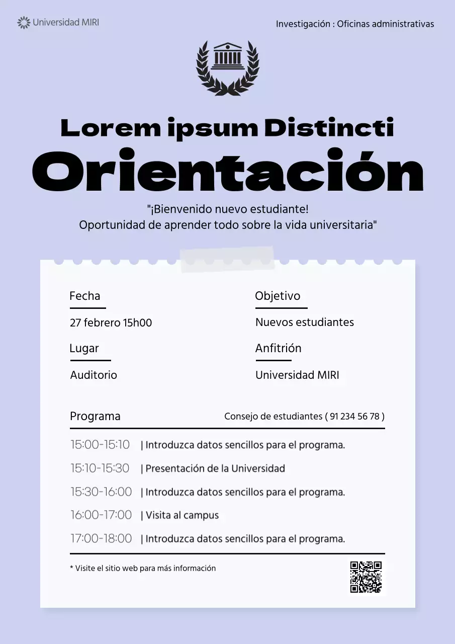 Carta de orientación simple malva para nuevos empleados Modelo de documentación para nuevos empleados