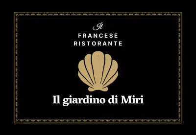Un ristorante francese con una cornice d'oro decorata