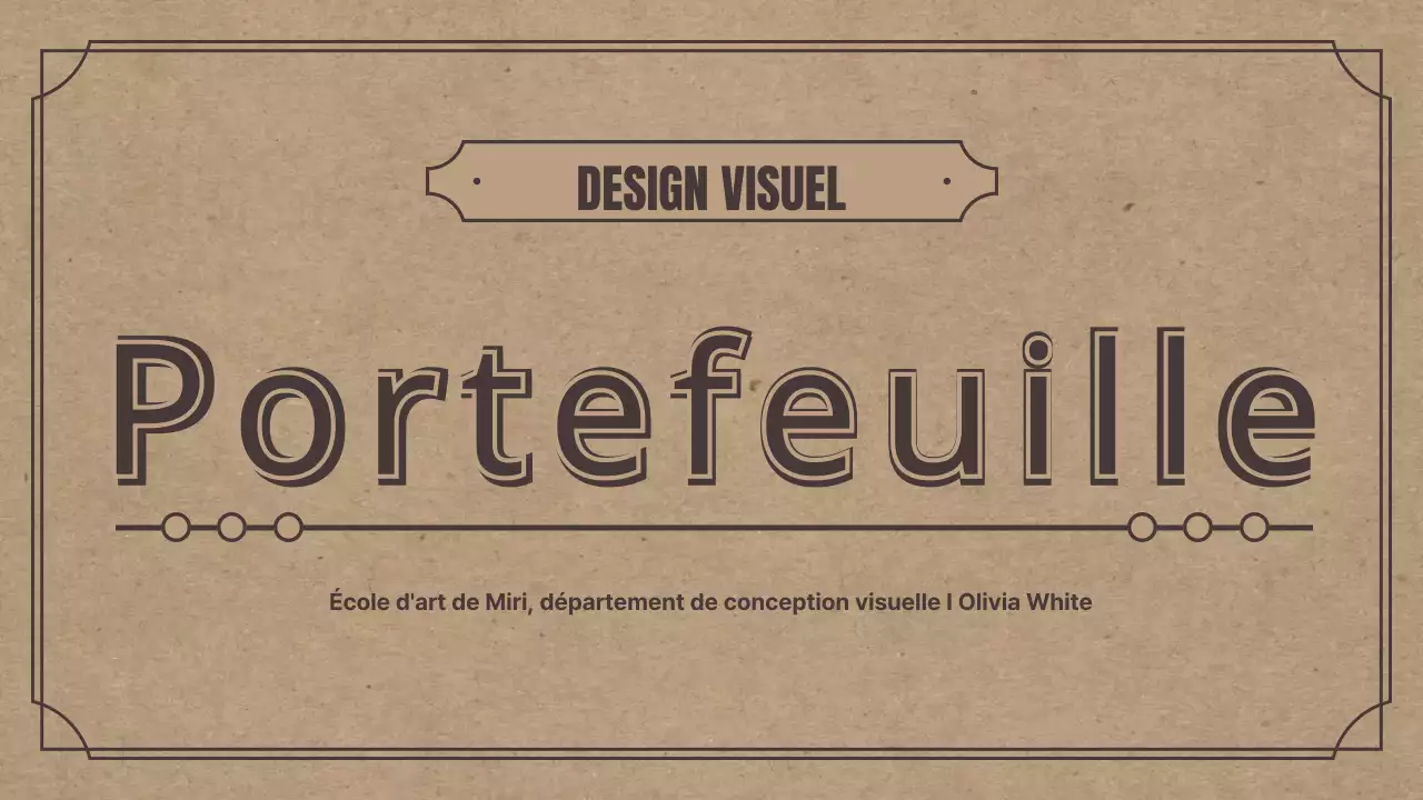 Thème de portfolio avec un concept rétro