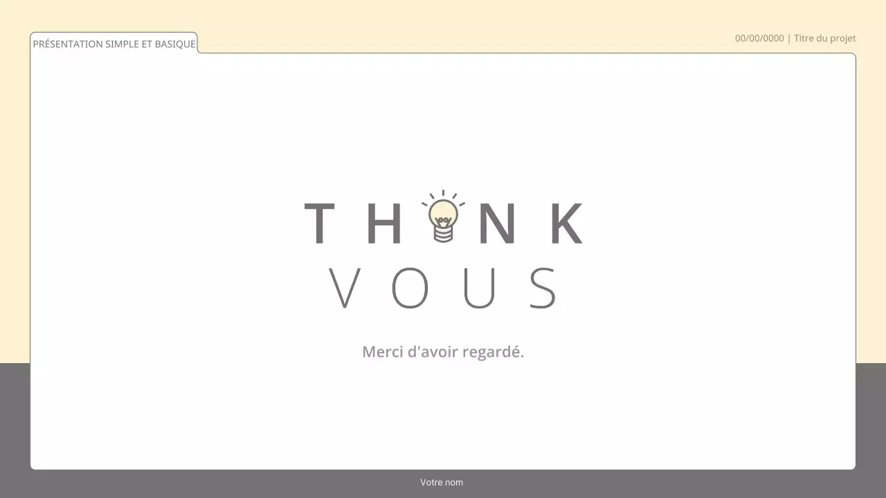 Kit de présentation simple et basique dans les tons pastels et blancs