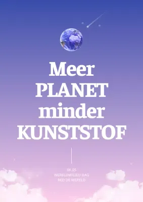 Paars kleurverloop Dag van het milieu