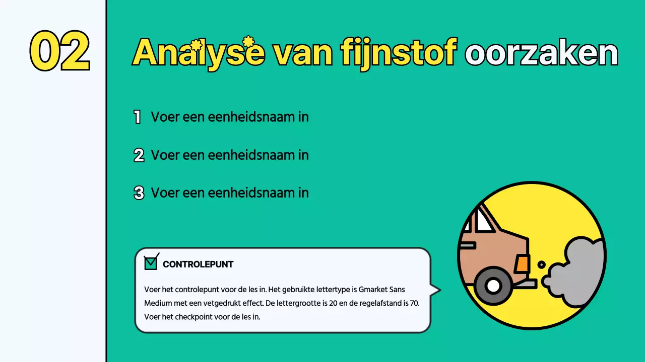 Milieubedeeltjes sjabloon