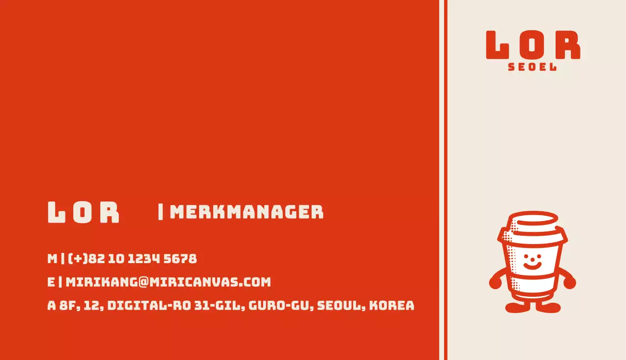 Red Orange's retro caféfiguren