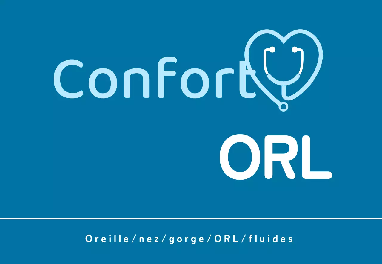 Clinique ORL avec un logo bleu basique