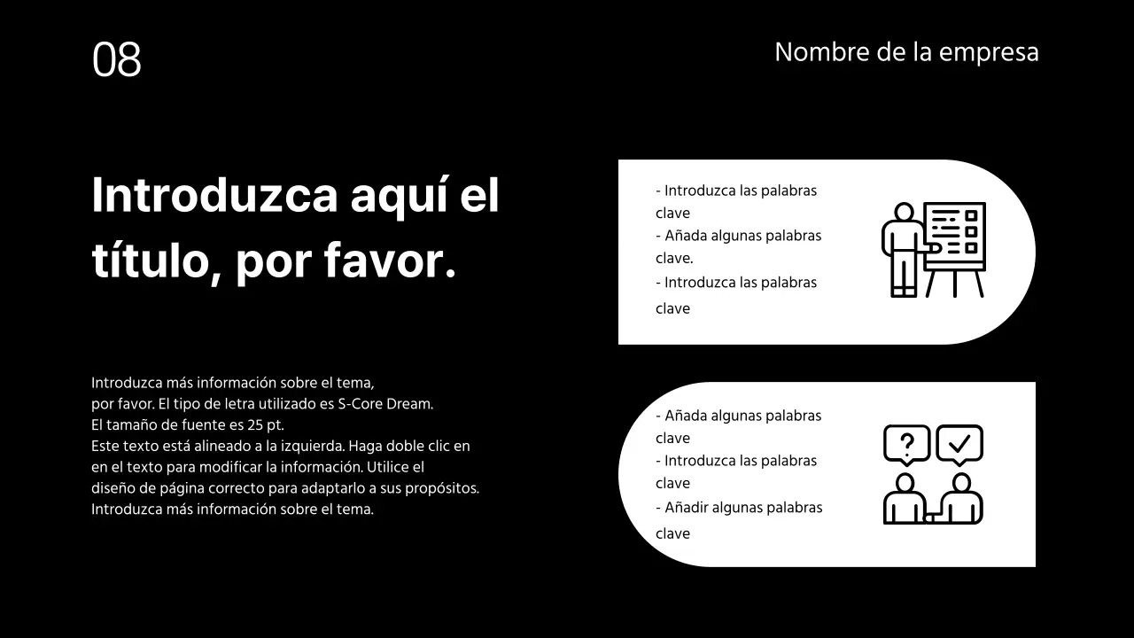 Presentaciones comerciales