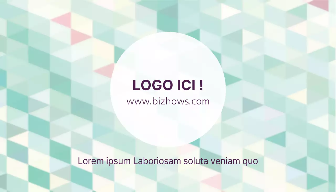 Cartes de visite à la menthe