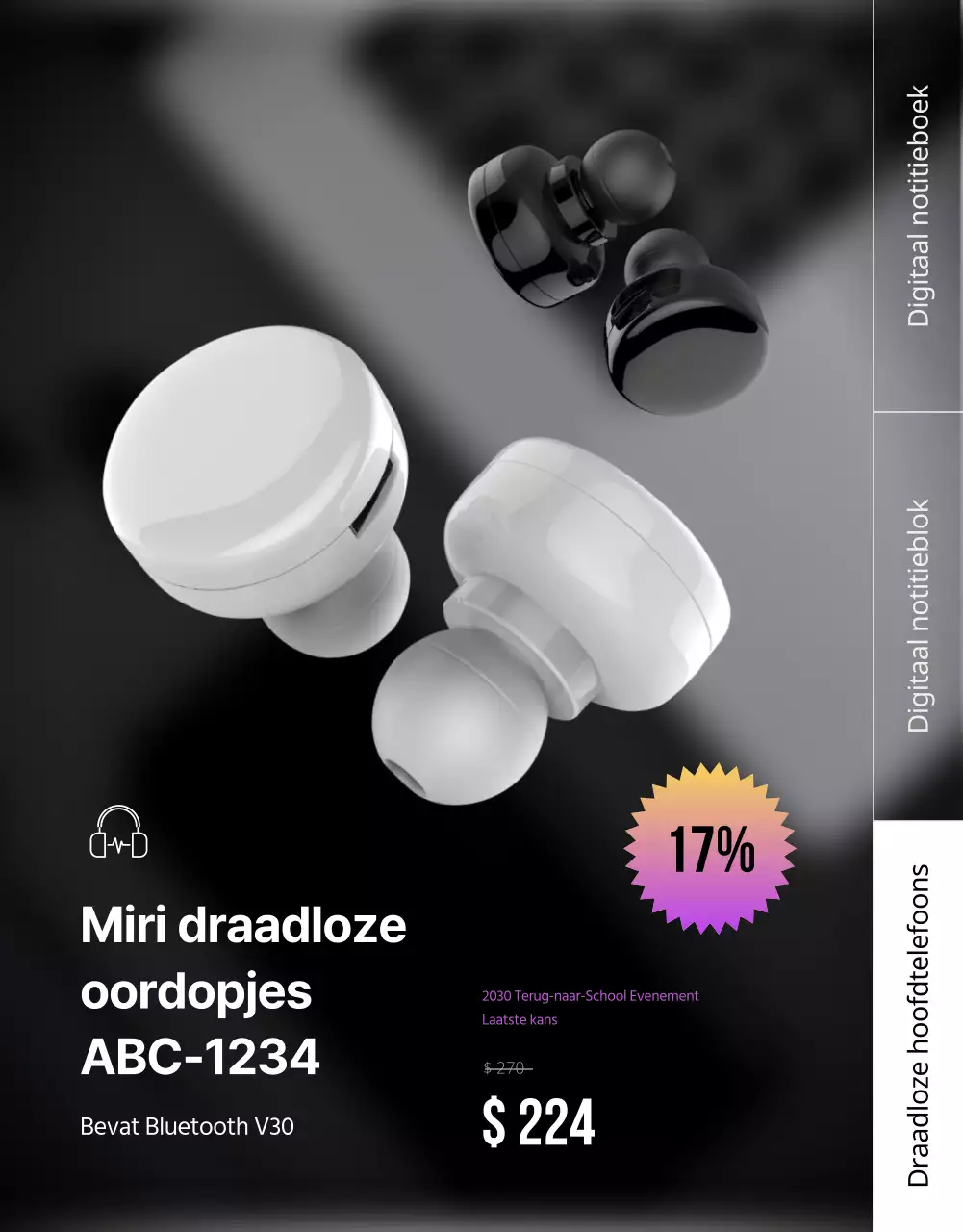 Paarse punten Terug naar school cadeau Laptop Pad Digitaal cadeau aanbiedingen