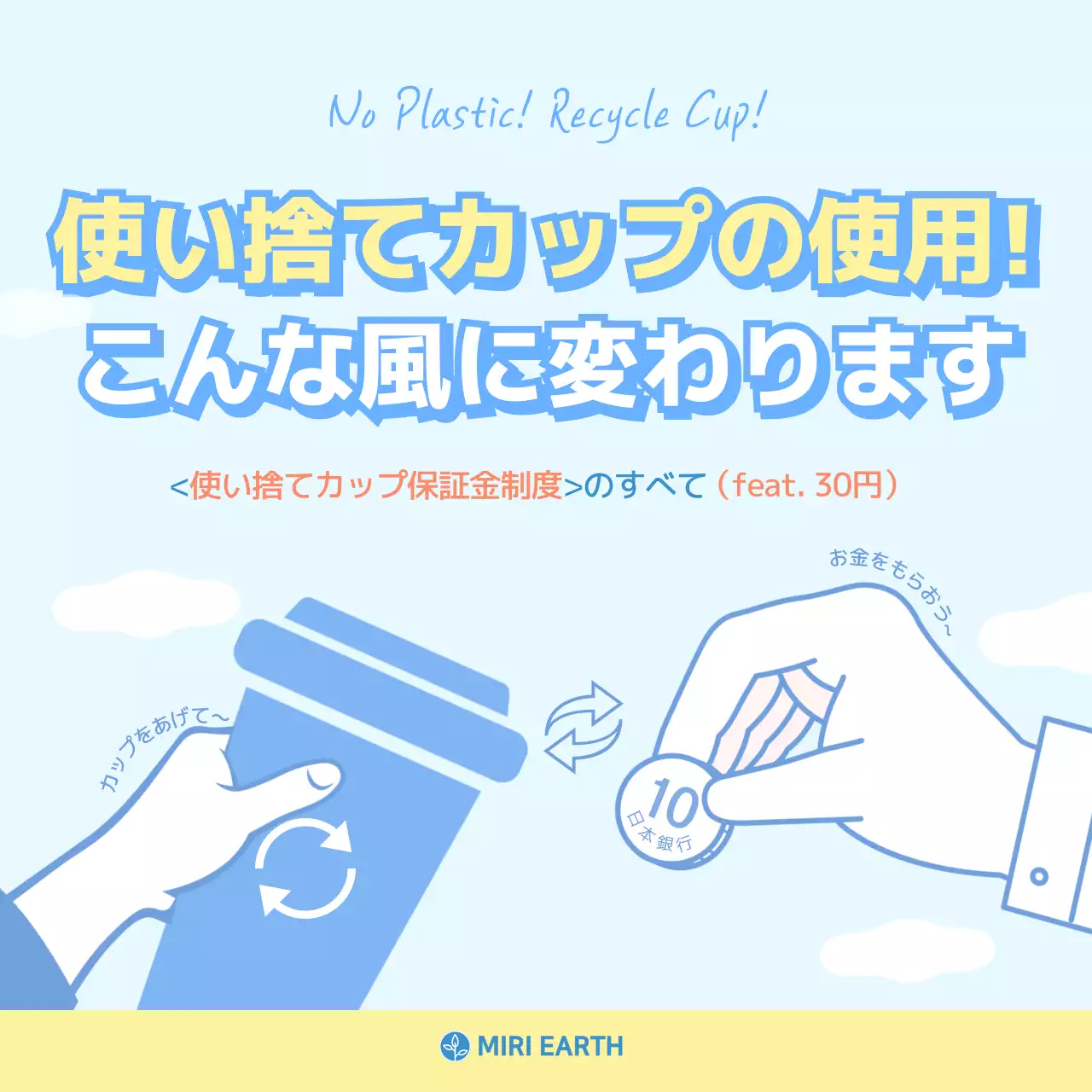 青 シンプル 環境保護 ポスター Instagram カルーセル