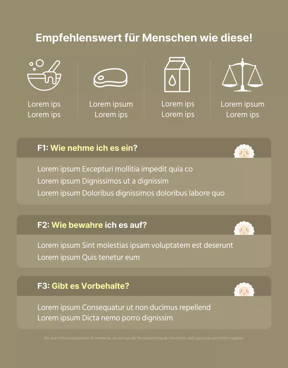 Blaues, natürliches Ziegenmilchprotein-Pulver Health Food Werbung