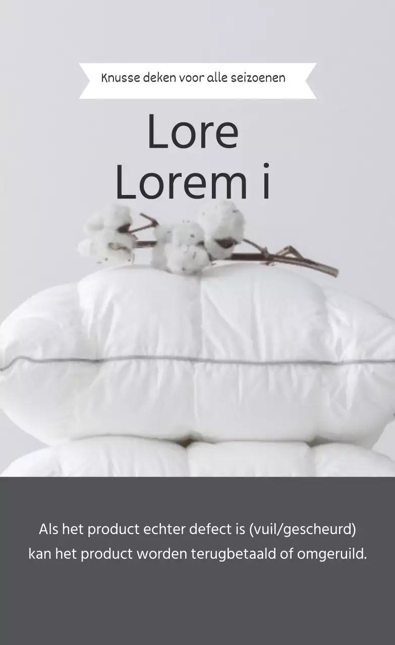 Grijs eenvoudig dekbed met foto-accent checklist