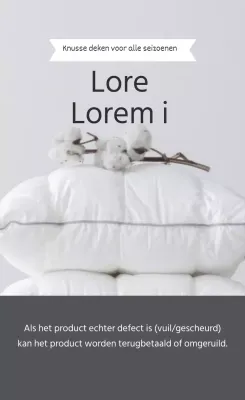 Grijs eenvoudig dekbed met foto-accent checklist